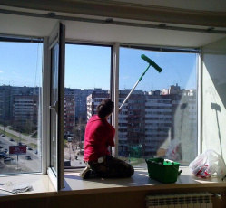 Мытье окон в однокомнатной квартире Кудымкар